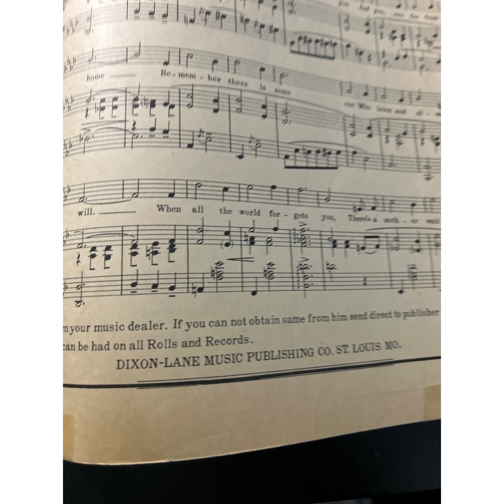 Call Me Back Pal O Mine Waltz Song 1921 Harold Dixon Lawrence Perricone - Picture 12 of 13